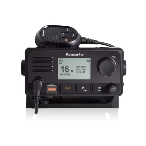 Raymarine Ray63 Fixed Mount VHF Radio, 25W, Built-in GPS, Class D DSC, NMEA 2000, NMEA 0183
