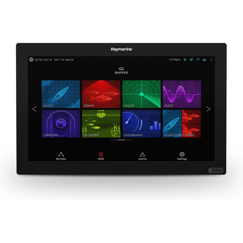 Raymarine Axiom XL 16 3D CHIRP MFD Bundle, RVX1000, GA200 GPS Antenna, RCR-SD Card Reader, Alarm Module, LightHouse Charts North America - Apollo Lighting