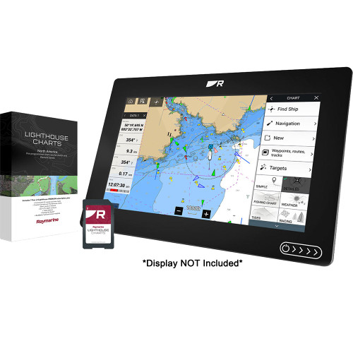 Raymarine LightHouse North America Chart, For Axiom and Element MFDs, microSD Card