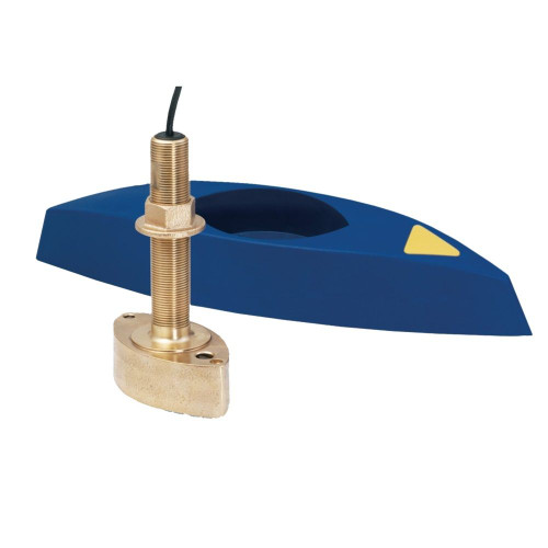 Simrad xSonic Airmar B45 Bronze Thru-Hull Transducer, 9-Pin, 50/200 kHz, 600W, Depth/Temp, With Fairing Block, 10m Cable