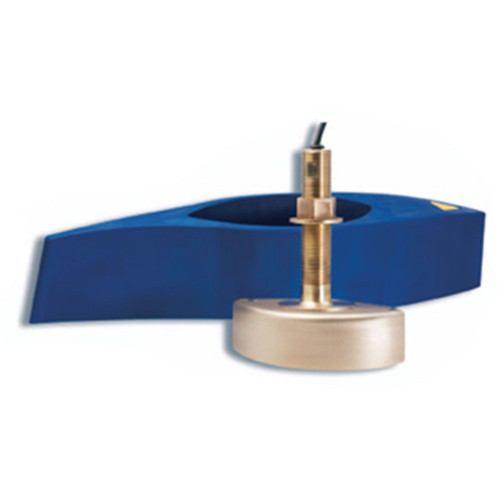 Simrad B258 Bronze Thru-Hull Depth/Temp Transducer, For BSM-1 Echosounder, 1kW, 50/200 kHz, 9-Pin, 500 m Max Depth