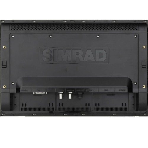 Simrad MO16-T Marine Multi-Touch Monitor, 15.6in, 1000-Nit, 8 mm Flush Mount, 12/24V, HDMI, DVI, Composite