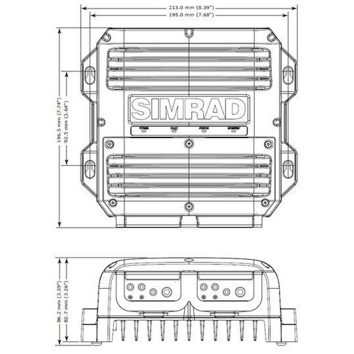 Simrad RI-50 Radar Power Supply, For HALO 2000/3000 Radars, 12/24V - Apollo Lighting