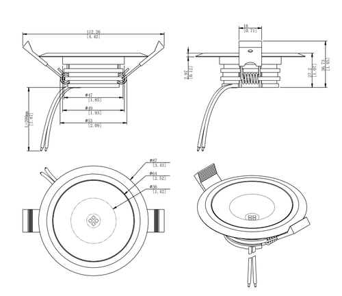 Apollo Lighting - ML-G2 LED Downlight - 10-30V DC, 5 Watts