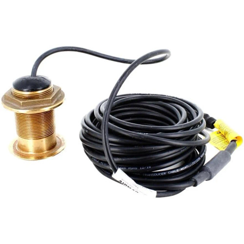 Raymarine Low Profile Depth Only Thru-Hull Transducer, 600W, 50/200 kHz, 30ft Cable - Apollo Lighting