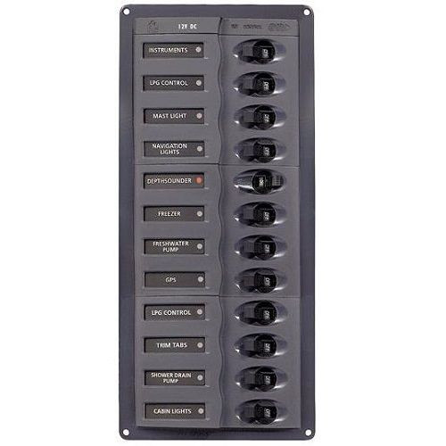 BEP Marine - 12 Way DC Circuit Breaker Panel