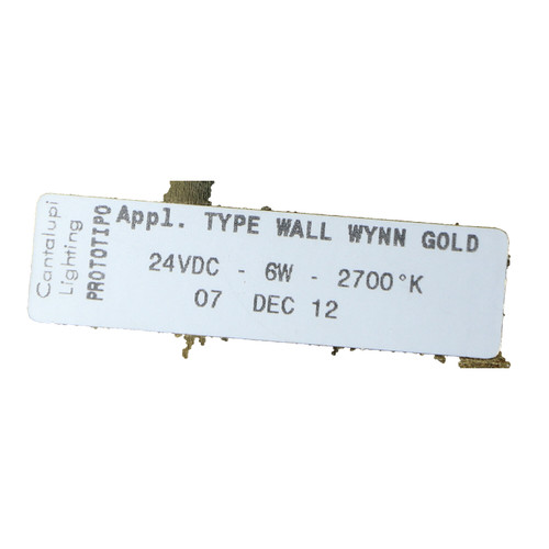 Apollo Lighting WALL WYNN GOLD – 6W Wall Light, 2700K Warm White, 24VDC Sculptural Elegance in Wall Lighting