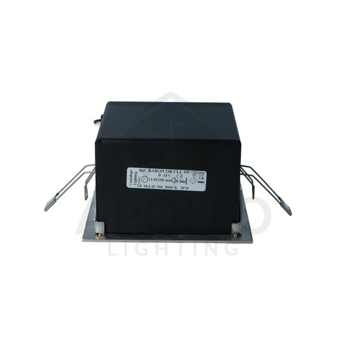 Cantalupi BARON OR CLL 9W – Marine LED Downlight | 3000K Warm Light | 20–32VDC | 114x106mm | 9W at 24VDC | IP20 Rated