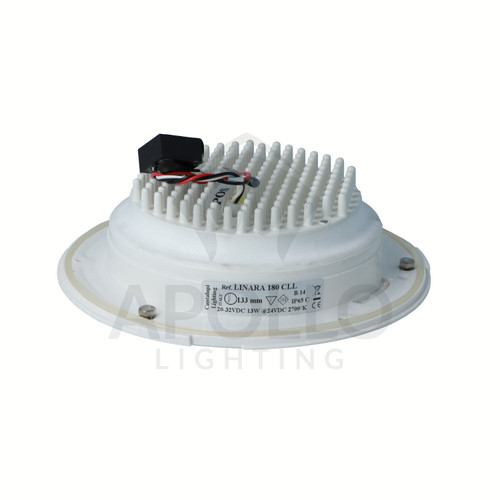 Cantalupi TRIM RING / LENS LINARA 155 White – Precision Finish Accessory for Marine Downlights