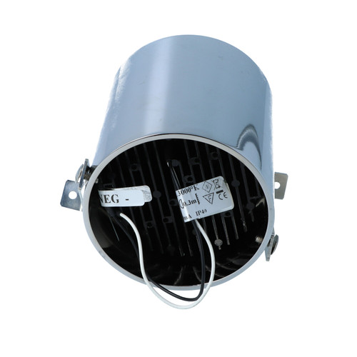 Cantalupi REX CSL – Ø90 mm LED Downlight, 3000K Warm White, 18.6V @ 700mA, IP40, Chrome Finish, 110–220V AC, B-13 C