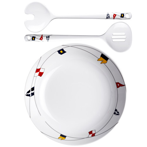 Marine Business Melamine Salad Bowl & Servers - REGATA 12008