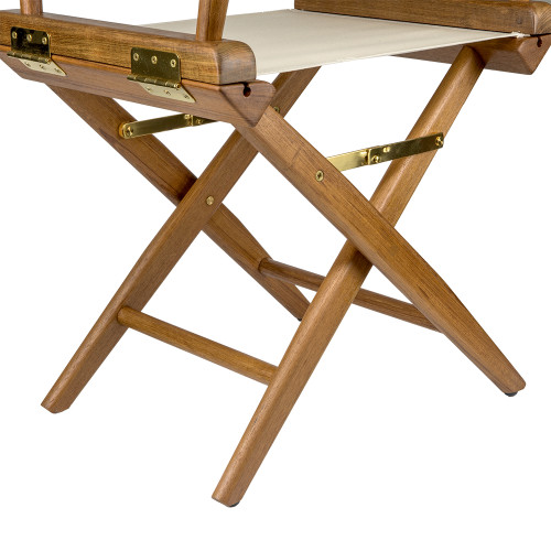 Whitecap Director's Chair w/Natural Seat Covers - Teak 60044