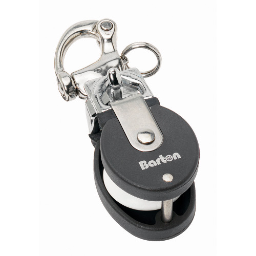 Barton Marine Size 2 Snatch Block w/Stainless Snap Shackle - 35mm Sheave 90301