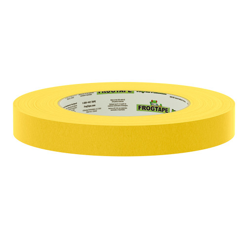 FrogTape CP 225 Medium-High Adhesion Masking Tape - 18MM x 55M x 8-Pack - Gold - Rated for 225°F 105545