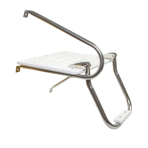 Whitecap White Poly Swim Platform w/Ladder f/Outboard Motors 67902