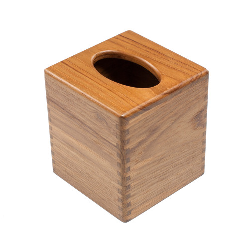 Whitecap Teak Tissue Box Holder 62344 - Apollo Lighting