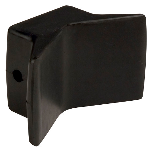 C.E. Smith Bow Y-Stop - 4" x 4" - Black Natural Rubber 29550