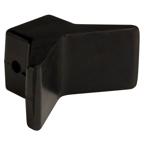 C.E. Smith Bow Y-Stop - 3" x 3" - Black Natural Rubber 29551 - Apollo Lighting