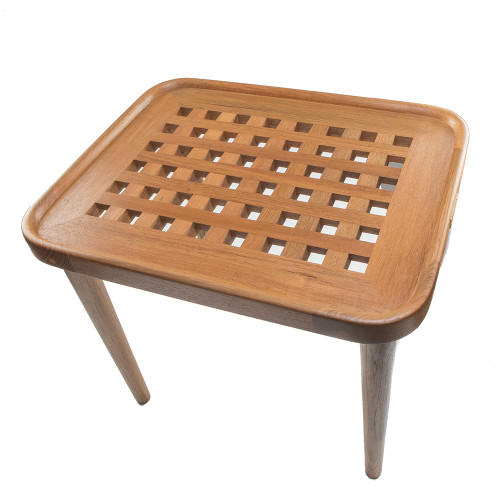 Whitecap Teak Cockpit Grate End Table 60020