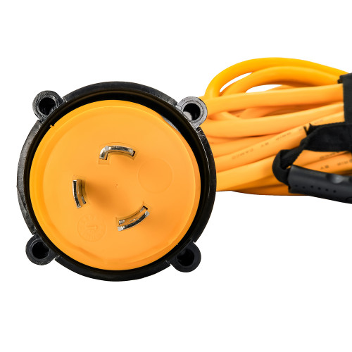 Camco 30 Amp Power Grip Marine Extension Cord - 50' M-Locking/F-Locking Adapter 55613