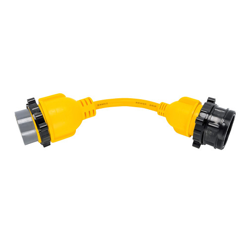 Camco 50AM/30AF Power Grip Marine 12" Locking Adapter - M-Lock/F-Locking Adapter 55625