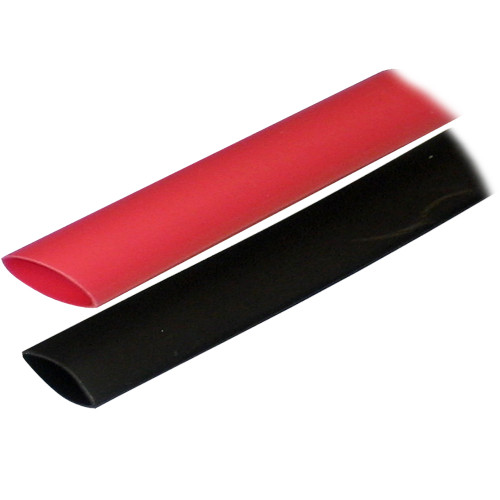 Ancor Adhesive Lined Heat Shrink Tubing (ALT) - 3/4" x 3" - 2-Pack - Black/Red 306602