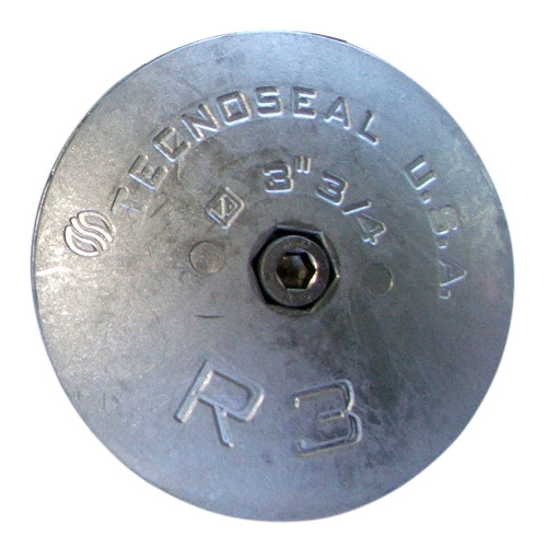 Tecnoseal R3 Rudder Anode - Zinc - 3-3/4" Diameter R3