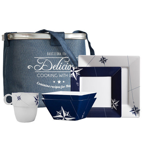 Marine Business Melamine Square Tableware & Basket - NORTHWIND - Set of 24 15146 - Apollo Lighting