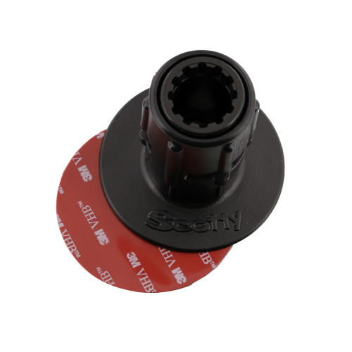 Scotty 448 Stick-On Mount w/Gear-Head Adapter - 3" Pad 0448-BK