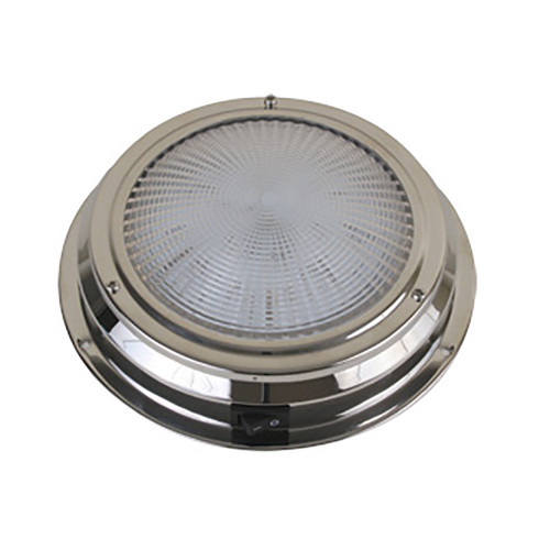 Scandvik LED Dome Light - Traditional - Stainless Steel - 5.5" - 12V 41324P - Apollo Lighting