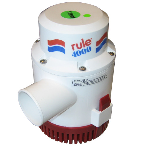 Rule 4000 Non-Automatic Bilge Pump - 24V 56D-24 - Apollo Lighting