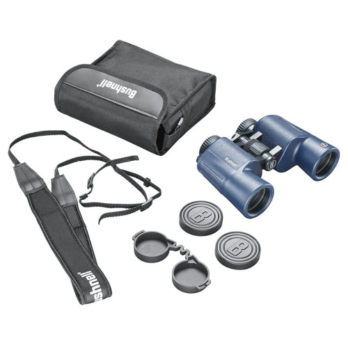 Bushnell 12x42mm H2O Binocular - Dark Blue Porro WP/FP Twist Up Eyecups 134212R