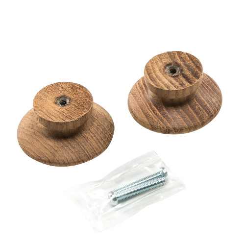 Whitecap Teak Round Drawer Knob - 2" - 2 Pack 60120-A - Apollo Lighting