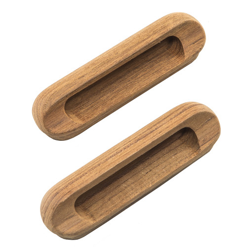 Whitecap Teak Oblong Drawer Pull - 4-1/16"L - 2 Pack 60124-A