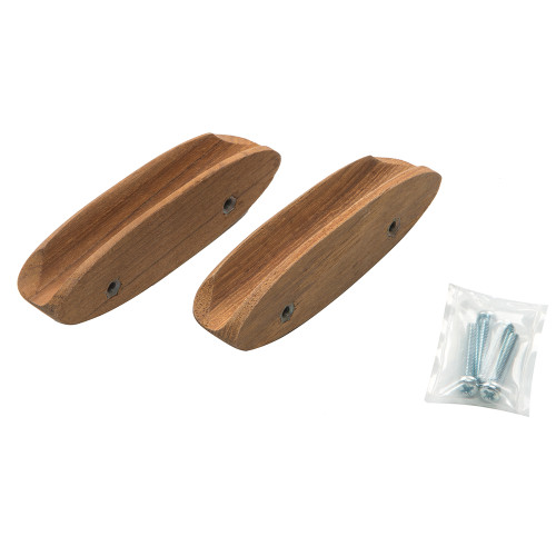 Whitecap Teak Oval Drawer Pull - 4"L - 2 Pack 60147-A - Apollo Lighting