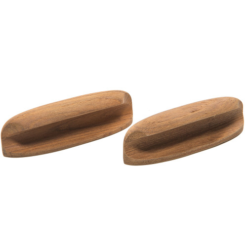Whitecap Teak Oval Drawer Pull - 4"L - 2 Pack 60147-A - Apollo Lighting