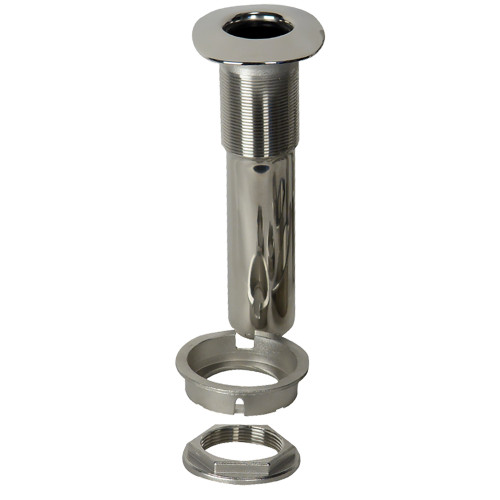 C.E. Smith 80 Series Screwless Flush Mount Rod Holder - 0 Degree - Stainless Steel - Cast Bottom - Black Liner 53686C