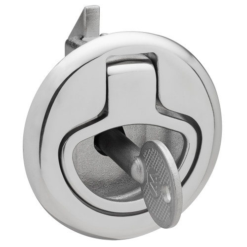 Whitecap Slam Latch Stainless Steel Locking Ring Pull 6136C - Apollo Lighting