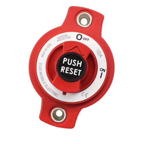 Egis 50A Panel Mount Mini Circuit Breaker 4701-50 - Apollo Lighting