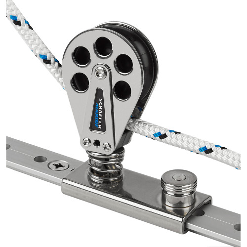 Schaefer Spring Loaded/Lined Slide/Stainless Steel f/1-1/4" T-Track 705-92 - Apollo Lighting