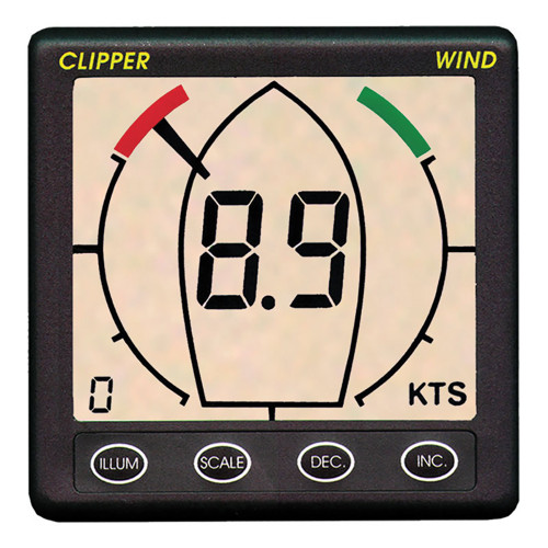Clipper Tactical True Apparent Wind Display Repeater CLIP-TWNDRP - Apollo Lighting