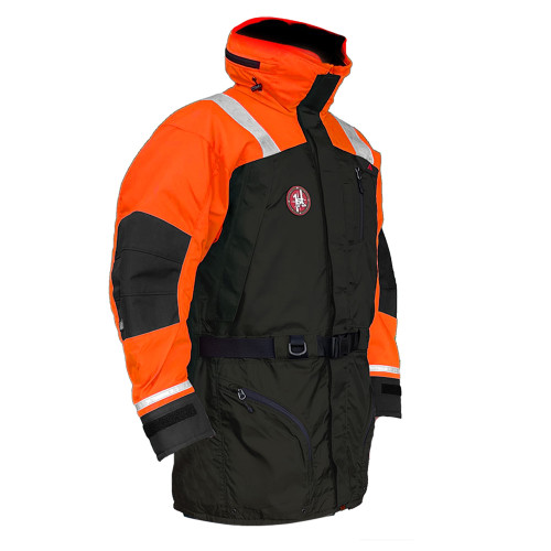 First Watch AC-1100 Flotation Coat - Hi-Vis Orange/Black - XL AC-1100-OB-XL - Apollo Lighting