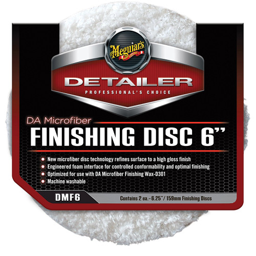 Meguiar's DA Microfiber Finishing Disc - 6" - 2-Pack DMF6 - Apollo Lighting