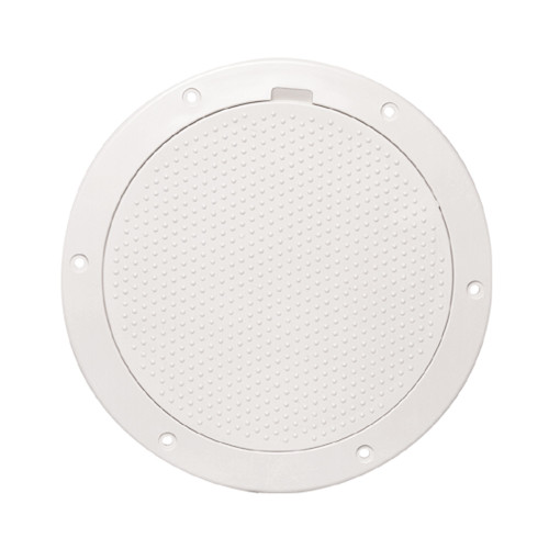 Beckson 6" Non-Skid Pry-Out Deck Plate - White DP63-W