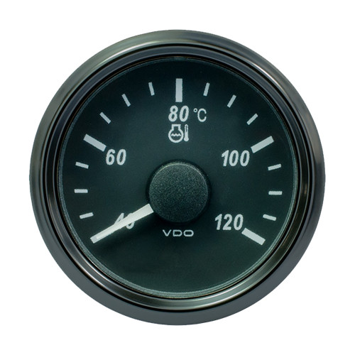 VDO SingleViu 52mm (2-1/16") Water Temp. Gauge - Euro - 120° C - 291-22 ohm A2C3833330030