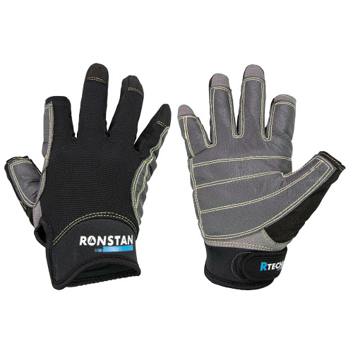 Ronstan Sticky Race Gloves - 3-Finger - Black - M CL740M