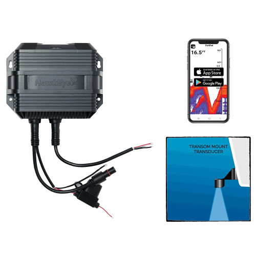 HawkEye FishPod® 10BX Boat Mount Bluetooth Fishfinder FP10BX