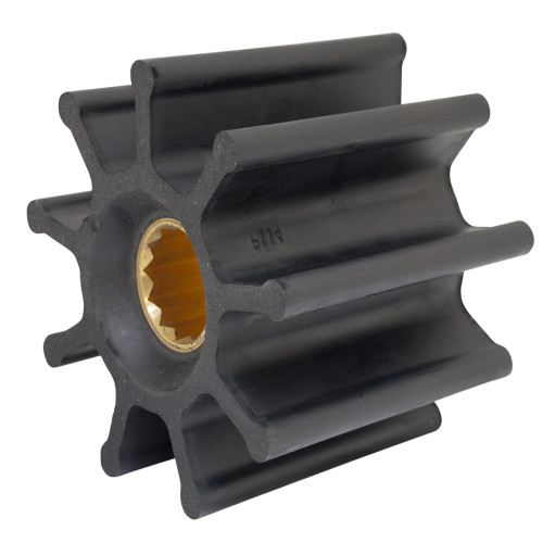 Jabsco Impeller Kit, 3-3/4 in x 2-1/2 in x 1 in, 9-Blade, Neoprene, Spline Drive