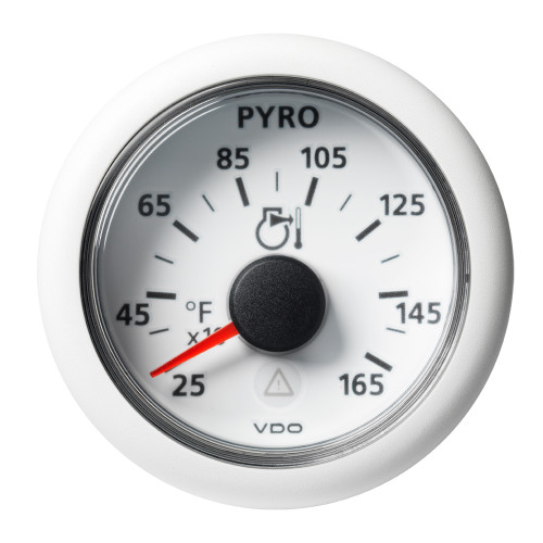 Veratron 52 MM (2-1/16") ViewLine Pyrometer - 250° to 1650°F - White Dial & Bezel A2C59512335