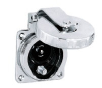 Hubbell HBLPHTVSS Phone/TV Inlet Round Stainless Steel HBLPHTVSS